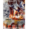Devin Miles "Berlin History" - Limitierter Pop Art Print, Collage mit Brandenburger Tor, Freiheitsstatue und Checkpoint-Charlie-Schild You Are Leaving The American Sector, 100x75 cm